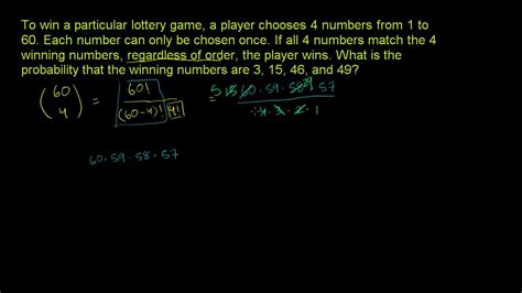 combinatorics khan academy|Example: Lottery probability (video) .